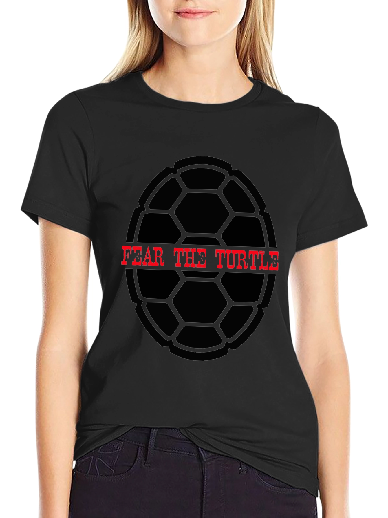 Fear The Turtle Graphic Tee - Black