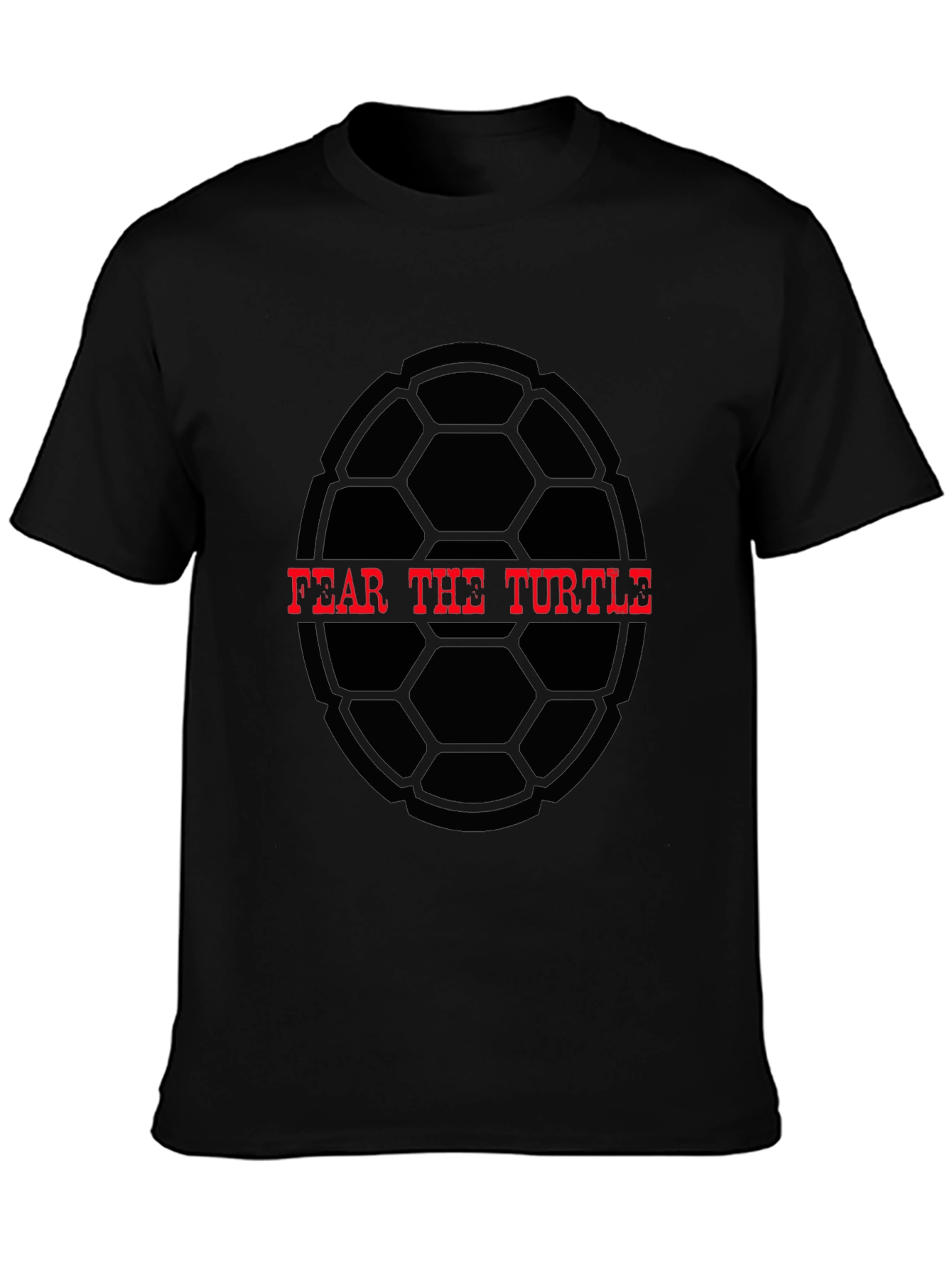 Fear The Turtle Graphic Tee - Black