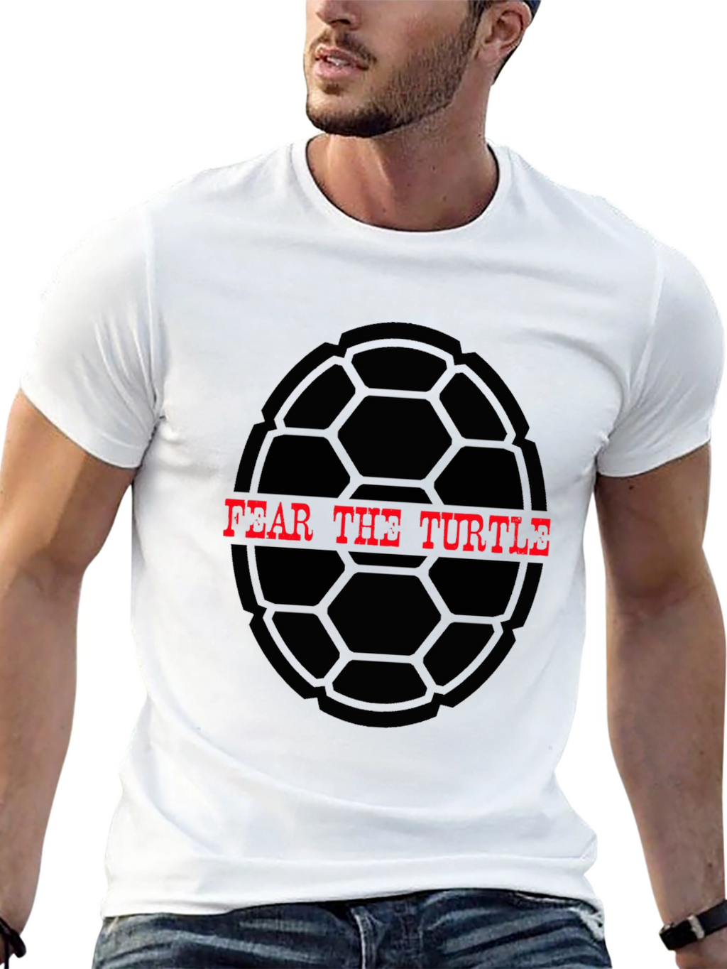 Fear The Turtle Graphic Tee - Black