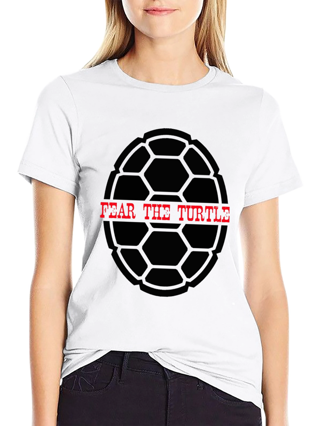 Fear The Turtle Graphic Tee - Black
