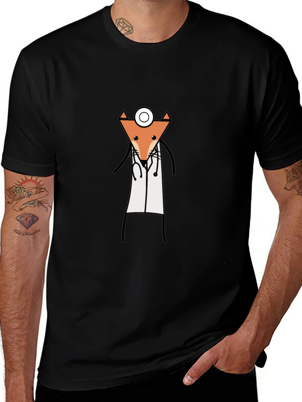 Fox Doctor T-Shirt - Cute Animal Tee