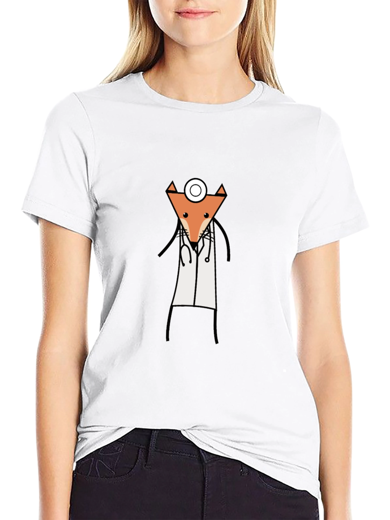 Fox Doctor T-Shirt - Cute Animal Tee