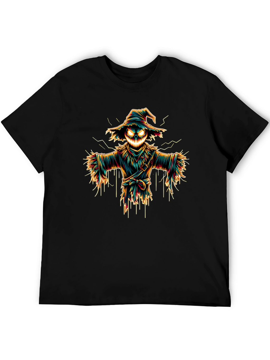 Spooky Scarecrow Graphic Tee - Halloween Shirt