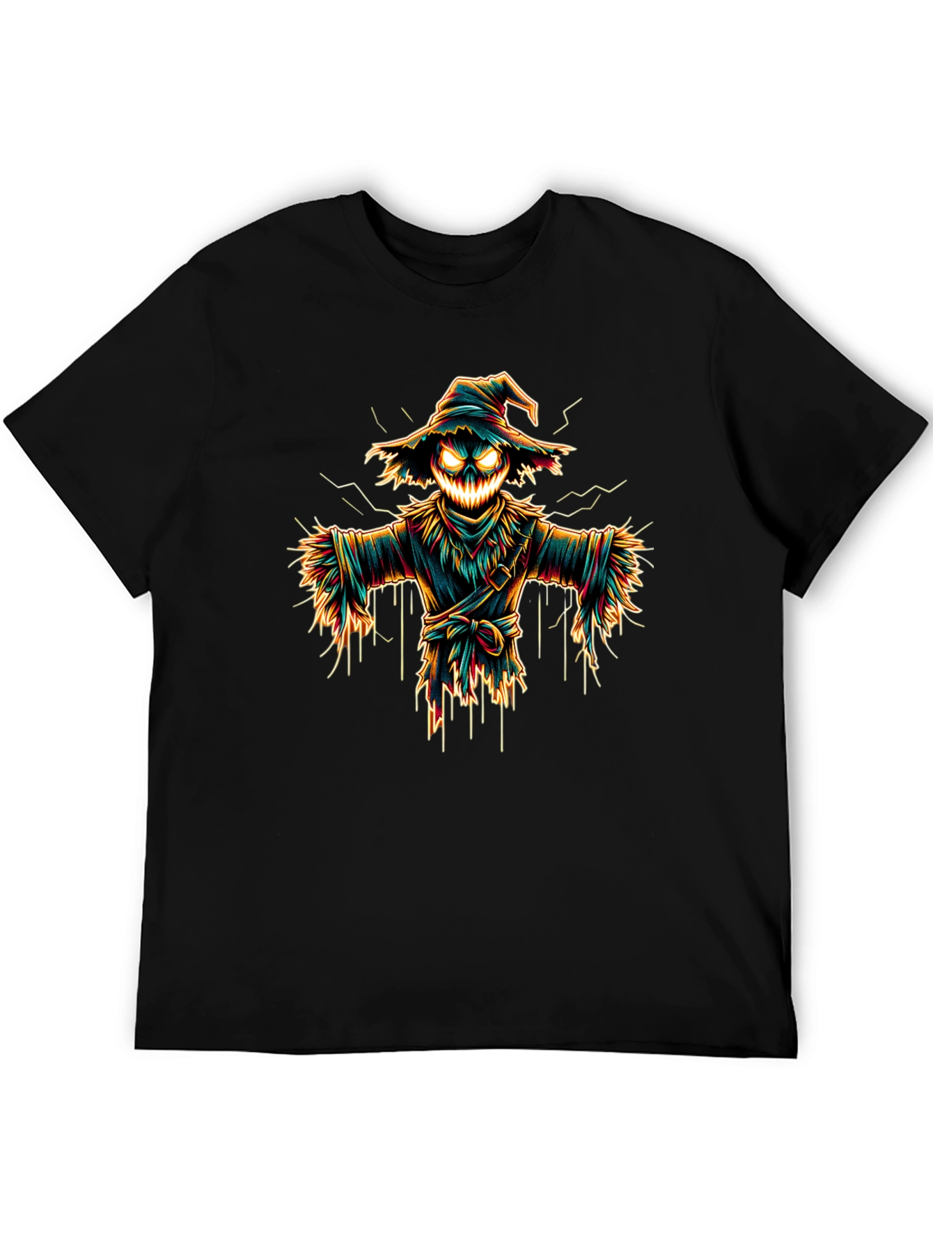 Spooky Scarecrow Graphic Tee - Halloween Shirt