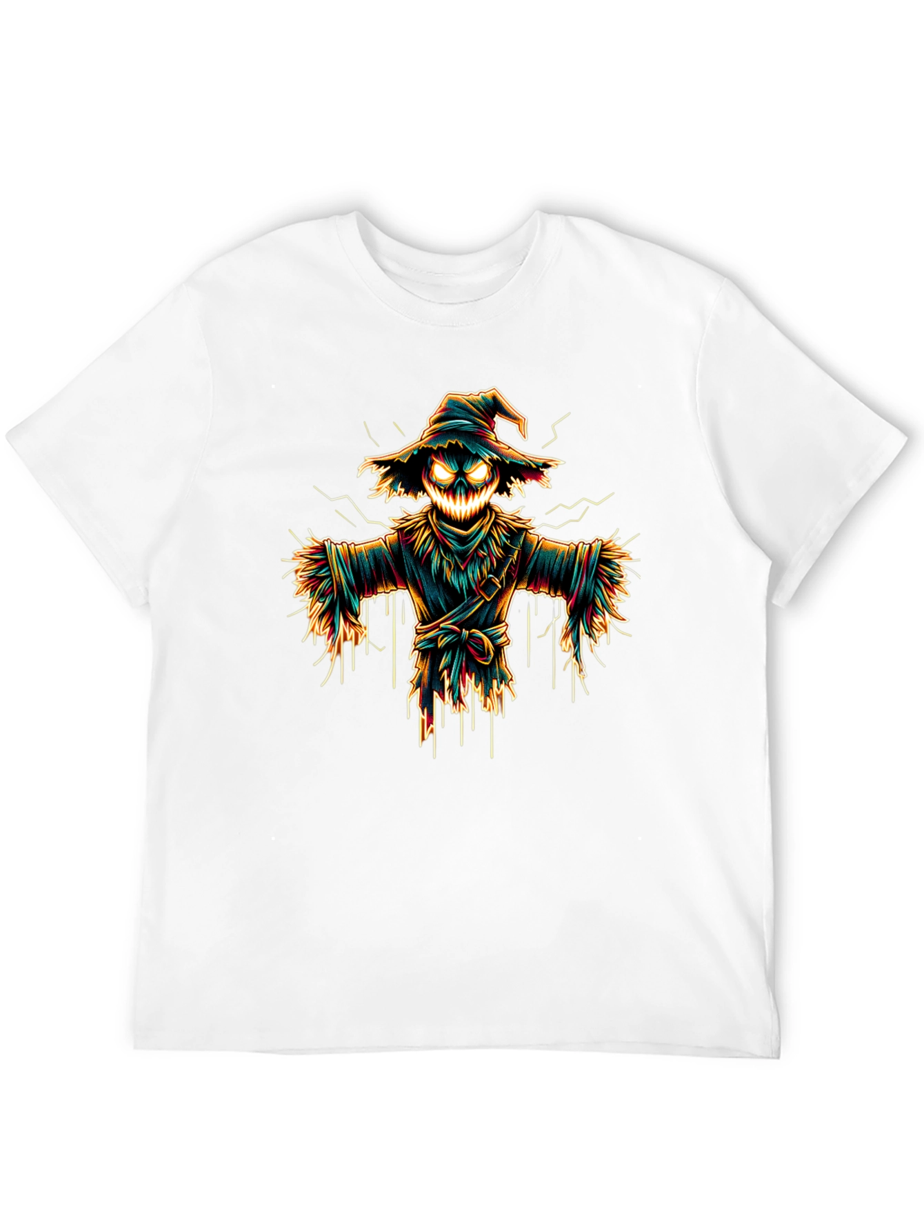 Spooky Scarecrow Graphic Tee - Halloween Shirt