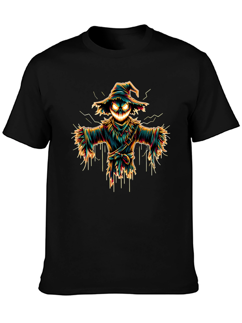 Spooky Scarecrow Graphic Tee - Halloween Shirt
