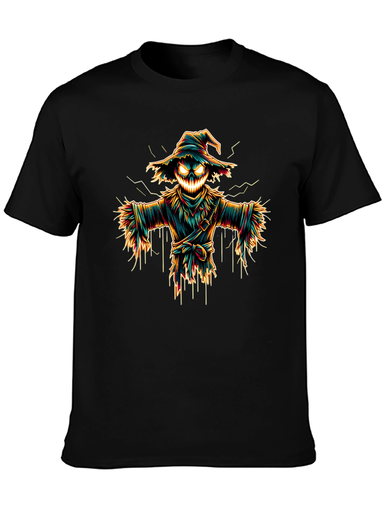 Spooky Scarecrow Graphic Tee - Halloween Shirt