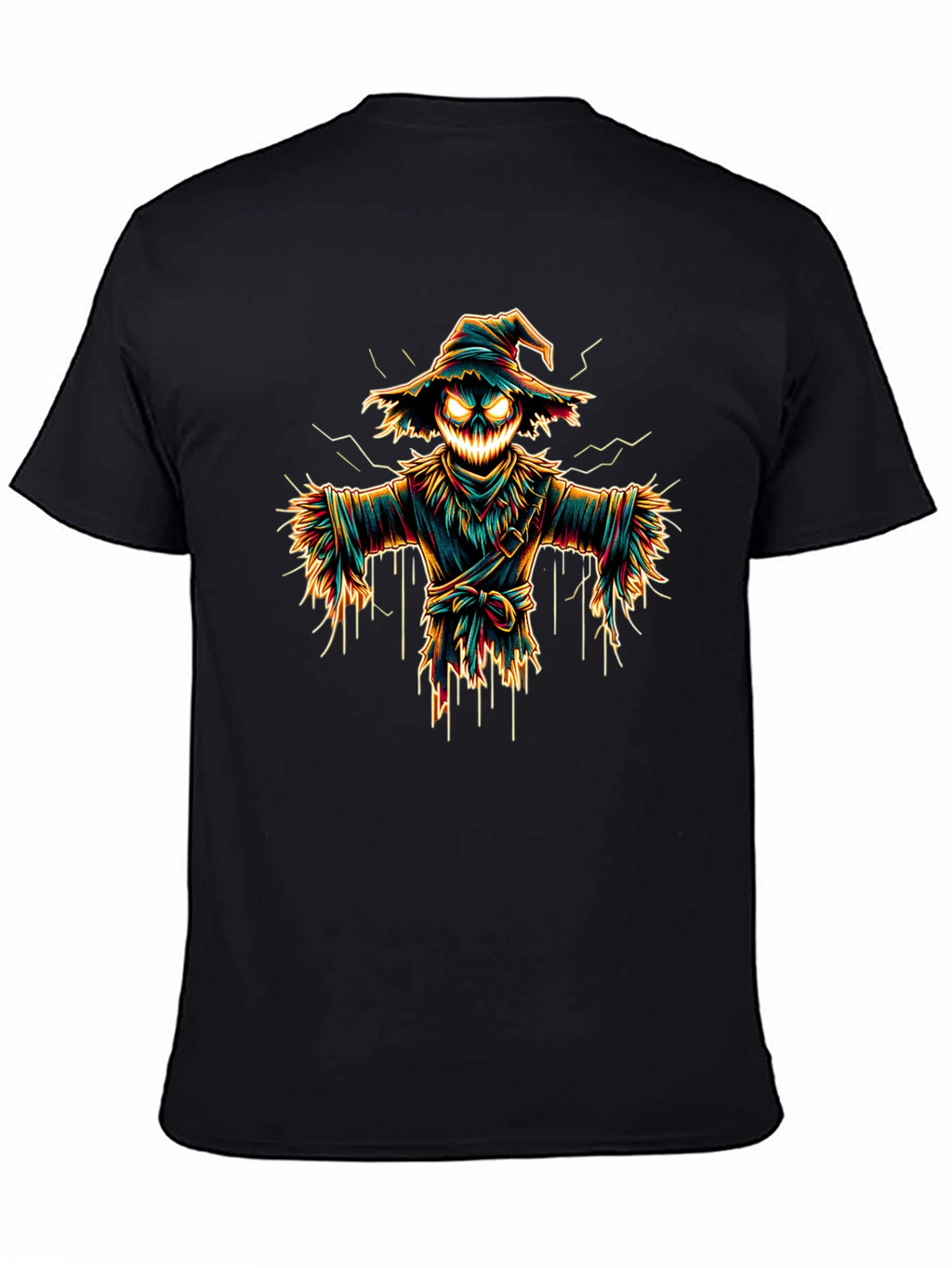 Spooky Scarecrow Graphic Tee - Halloween Shirt