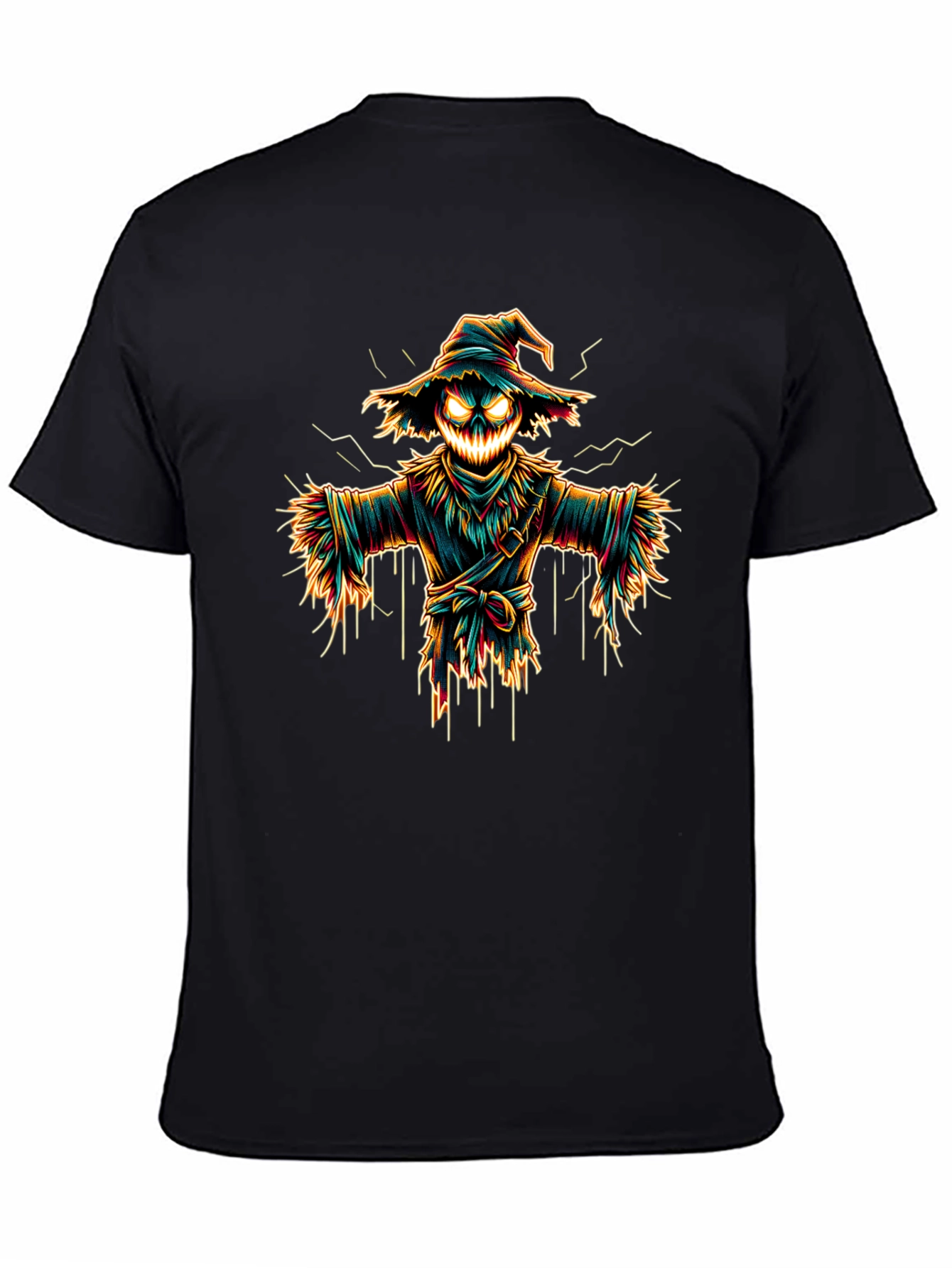 Spooky Scarecrow Graphic Tee - Halloween Shirt
