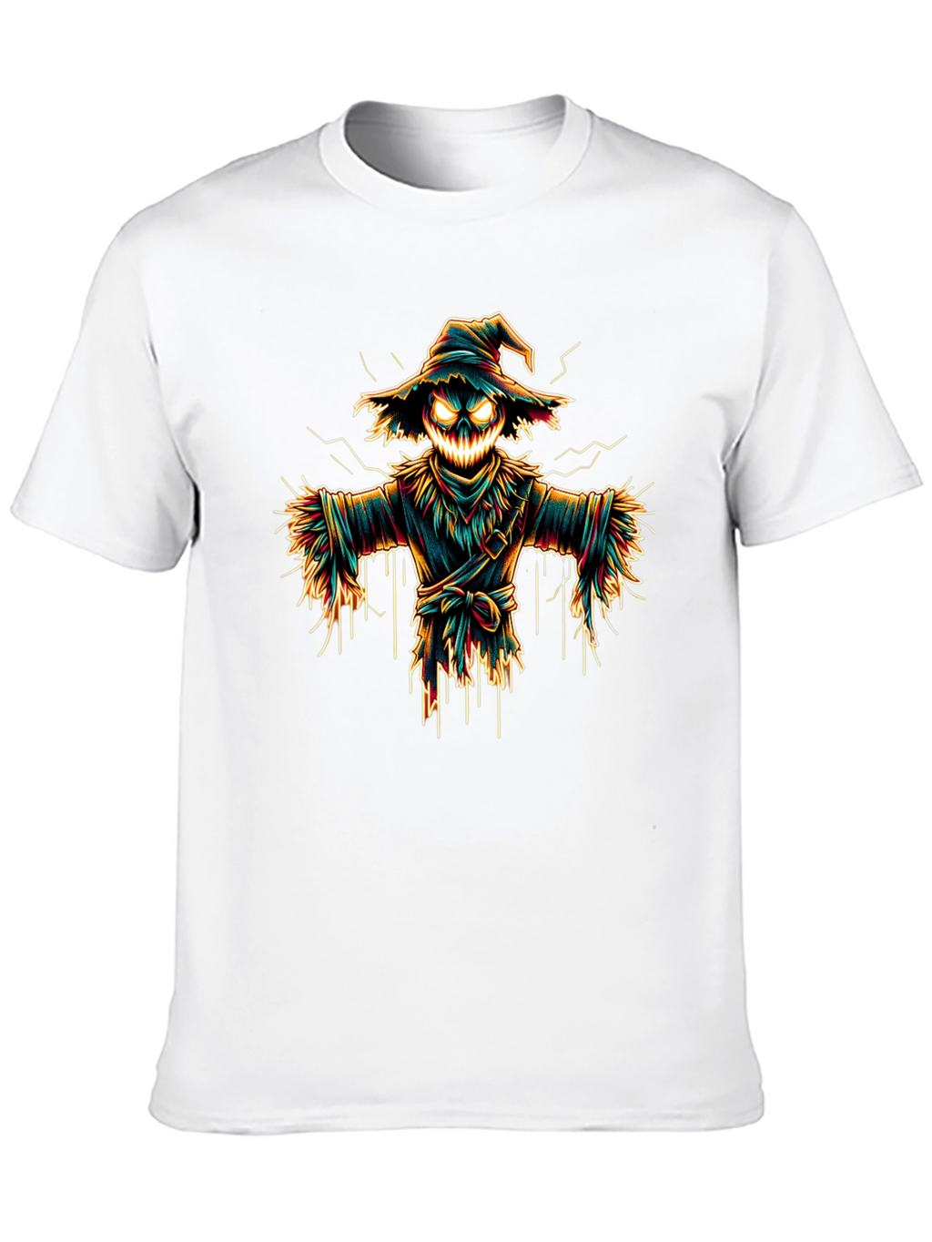 Spooky Scarecrow Graphic Tee - Halloween Shirt