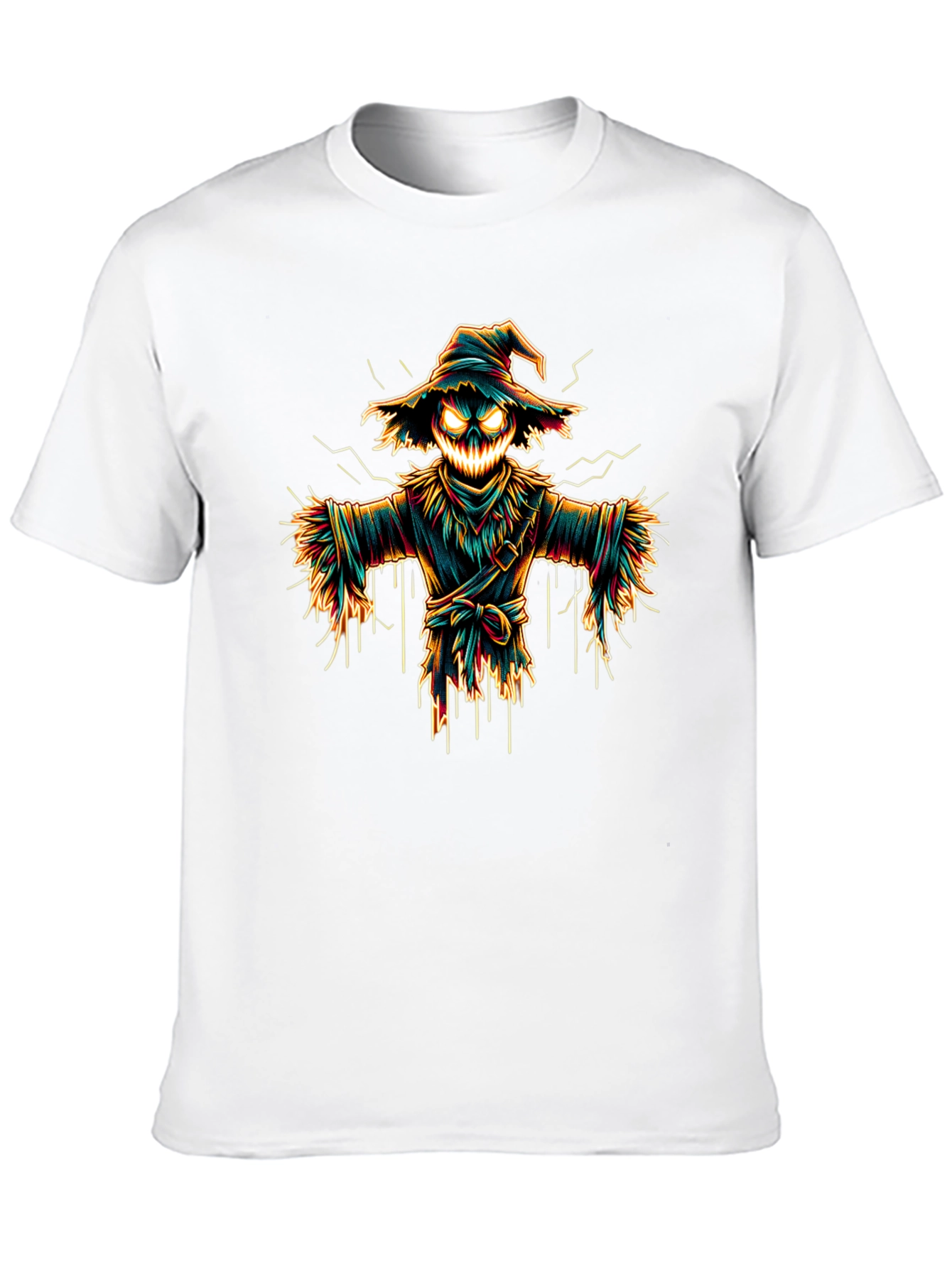 Spooky Scarecrow Graphic Tee - Halloween Shirt