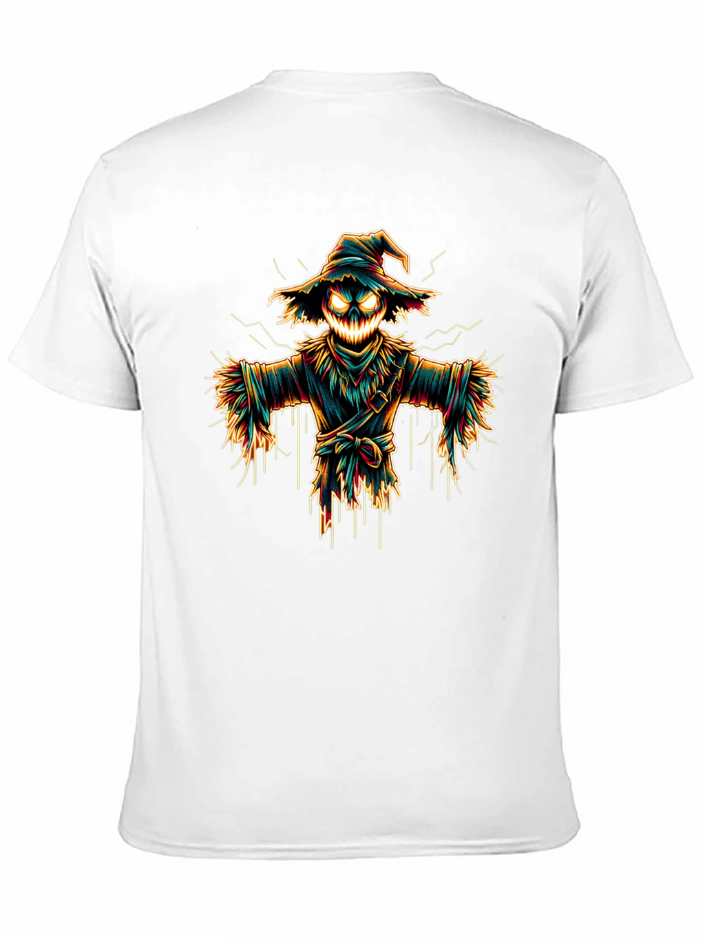 Spooky Scarecrow Graphic Tee - Halloween Shirt