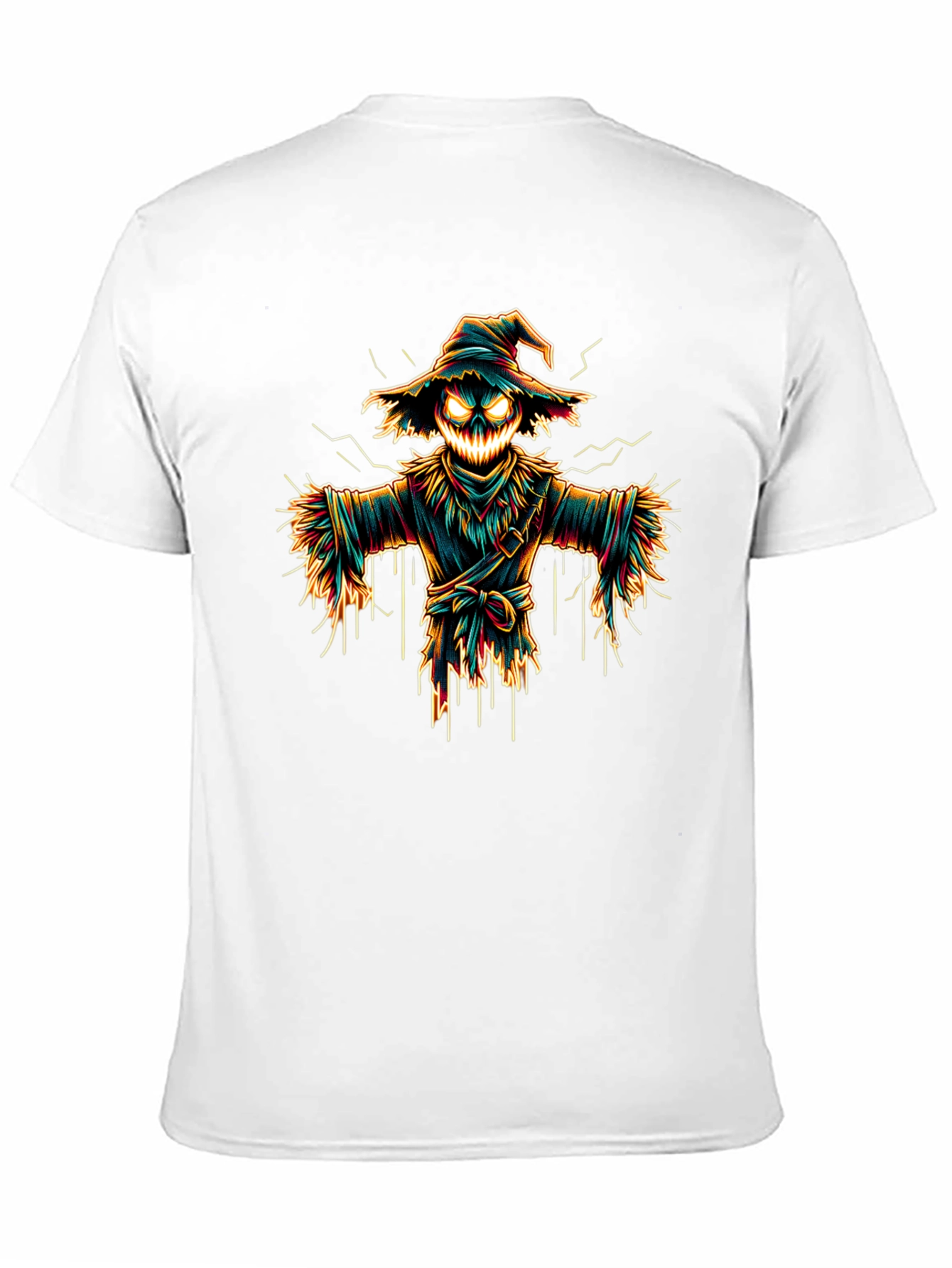 Spooky Scarecrow Graphic Tee - Halloween Shirt