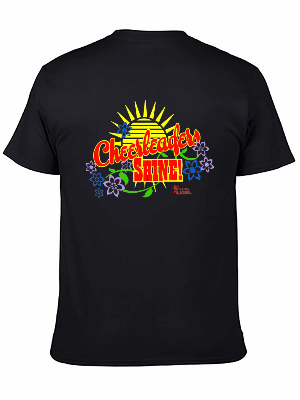 Cheerleader Shine! Black Graphic T-Shirt