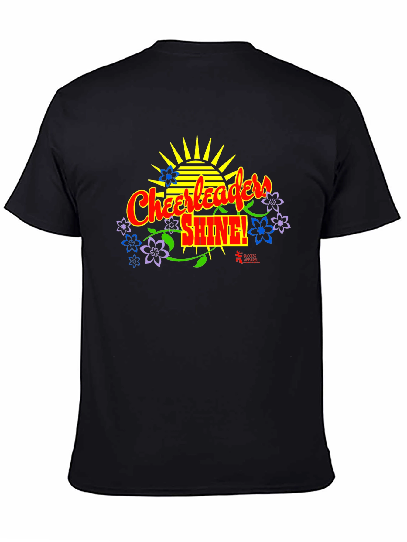 Cheerleader Shine! Black Graphic T-Shirt