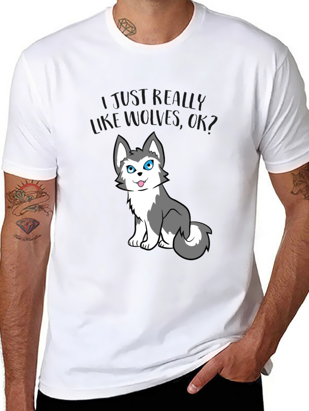 I Just Really Like Wolves OK? Tee