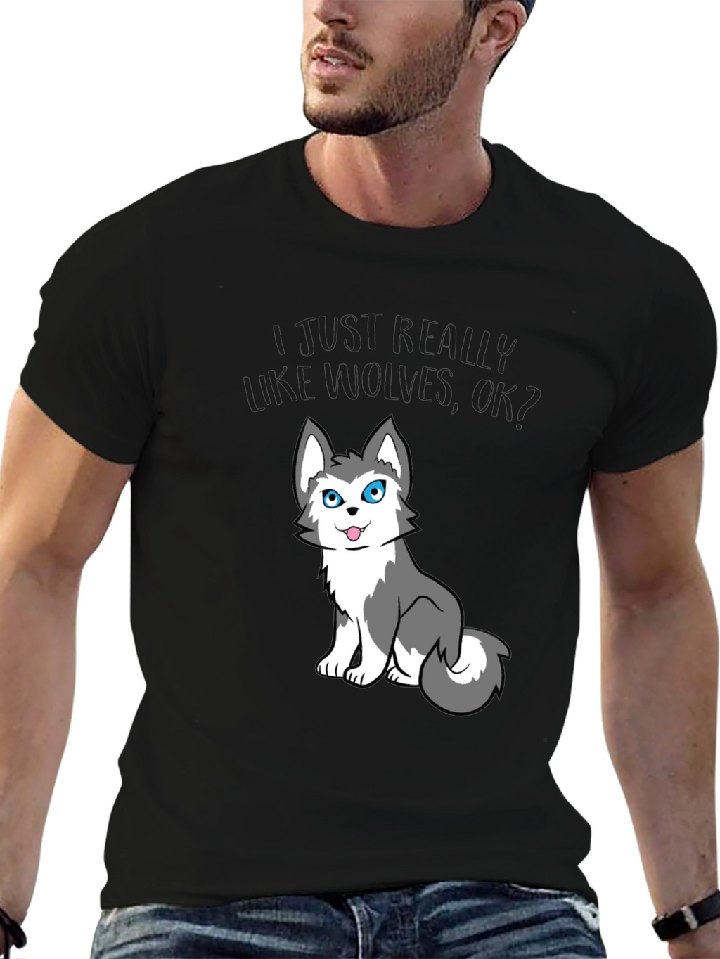 I Just Really Like Wolves OK? Tee