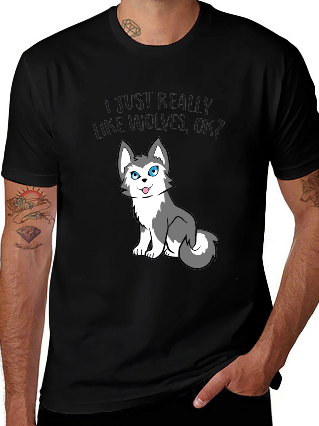 I Just Really Like Wolves OK? Tee