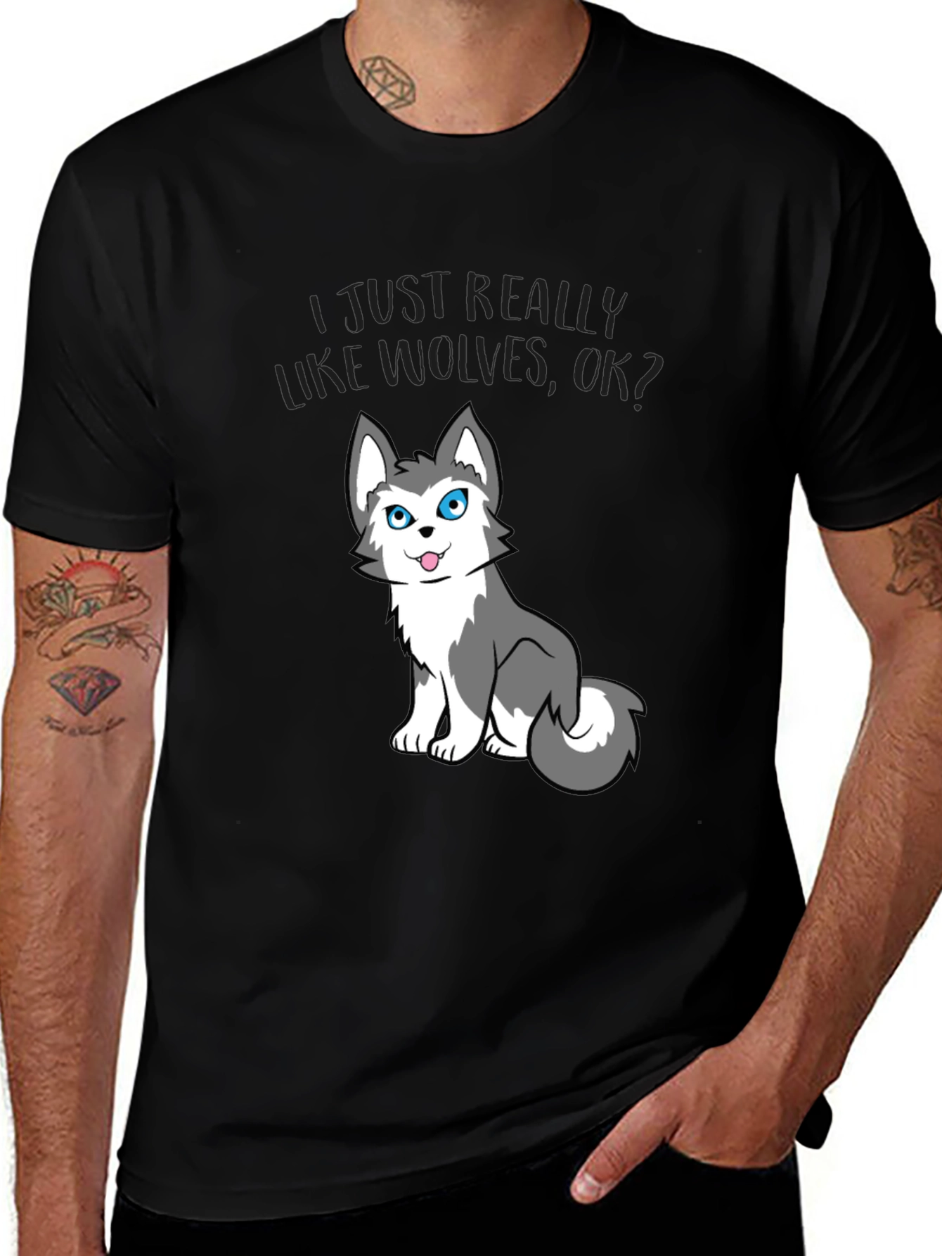 I Just Really Like Wolves OK? Tee