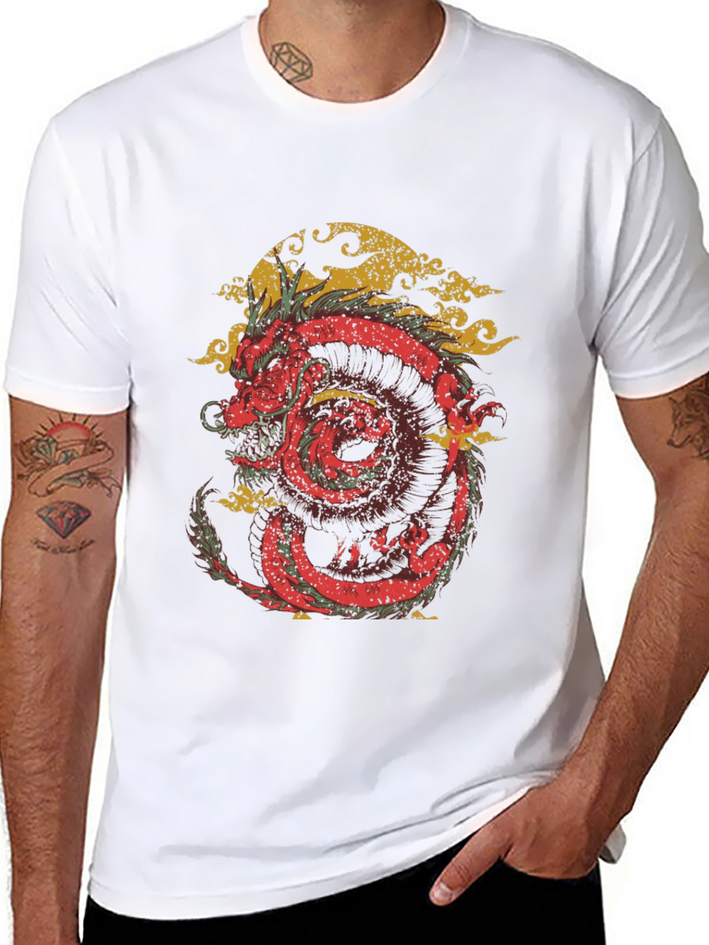 Dragon Graphic Tee - Black