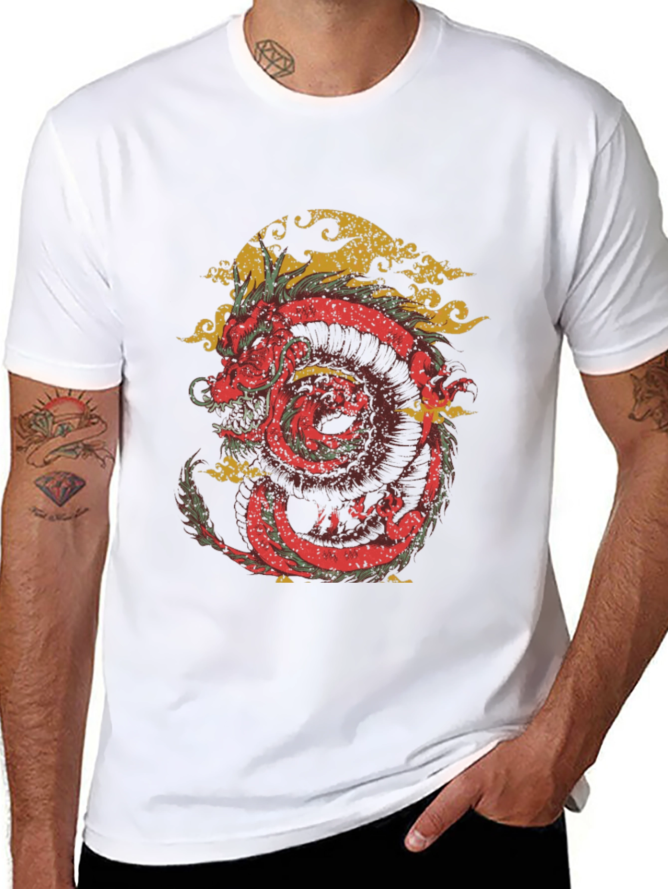 Dragon Graphic Tee - Black