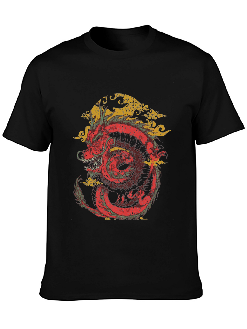 Dragon Graphic Tee - Black