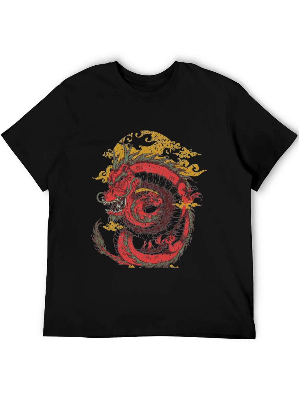 Dragon Graphic Tee - Black