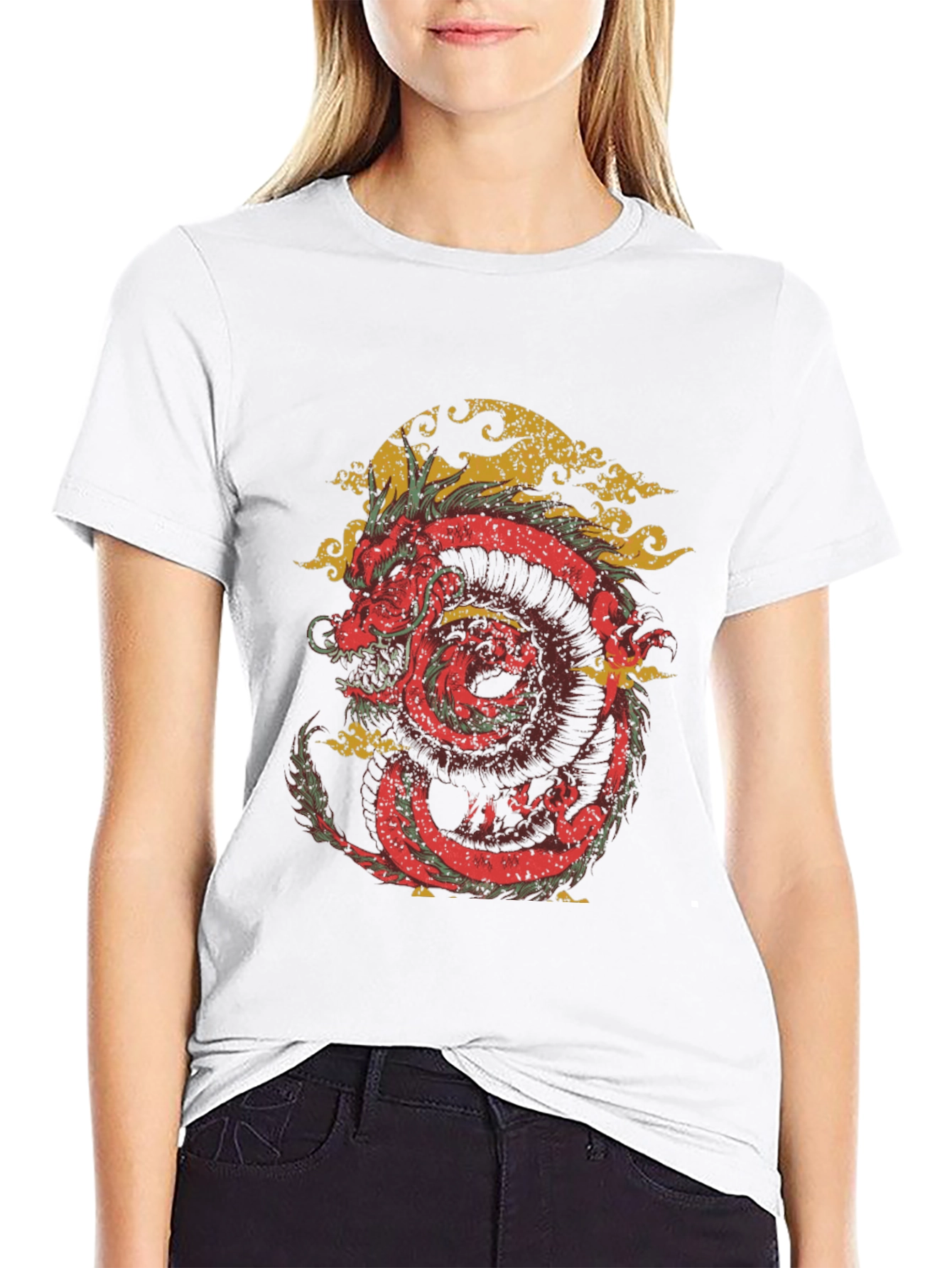 Dragon Graphic Tee - Black