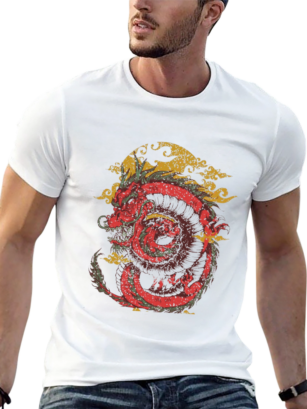 Dragon Graphic Tee - Black