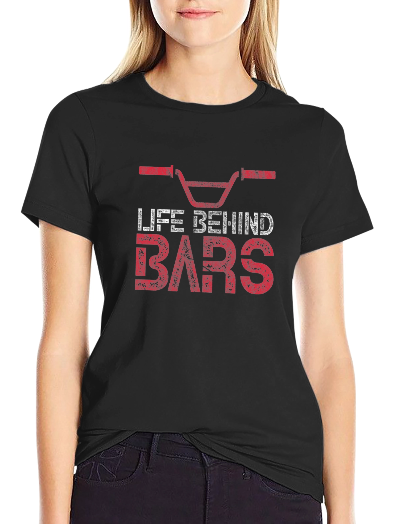 Life Behind Bars BMX T-Shirt - Black Cotton Tee