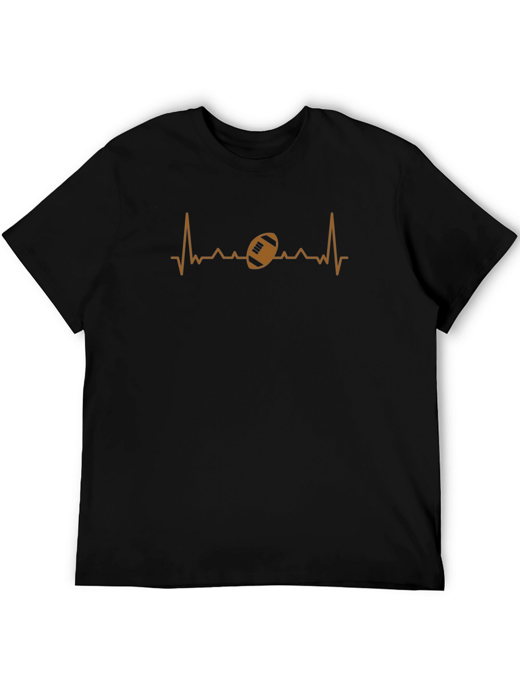 Football Heartbeat T-Shirt - Sports Fan Tee