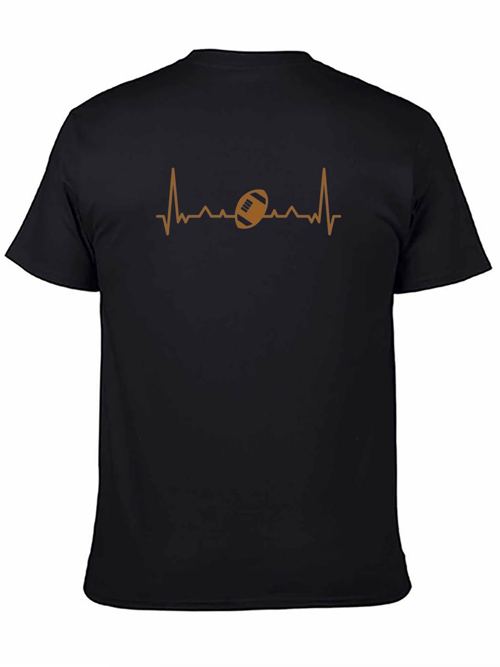 Football Heartbeat T-Shirt - Sports Fan Tee
