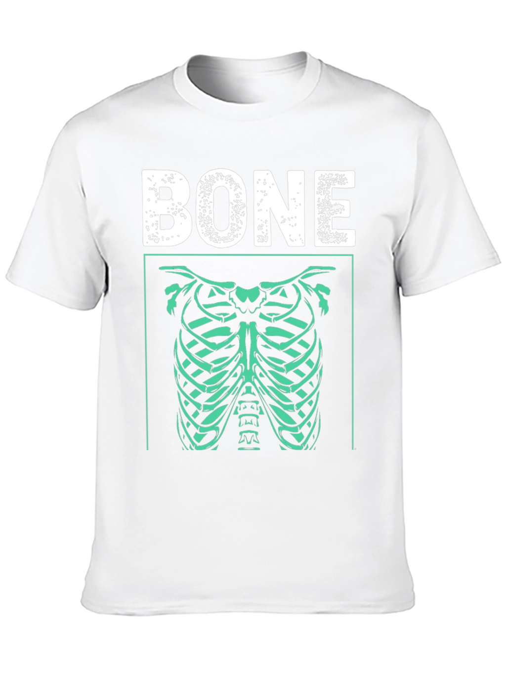 Bone Rib Cage Graphic T-Shirt - Halloween Costume