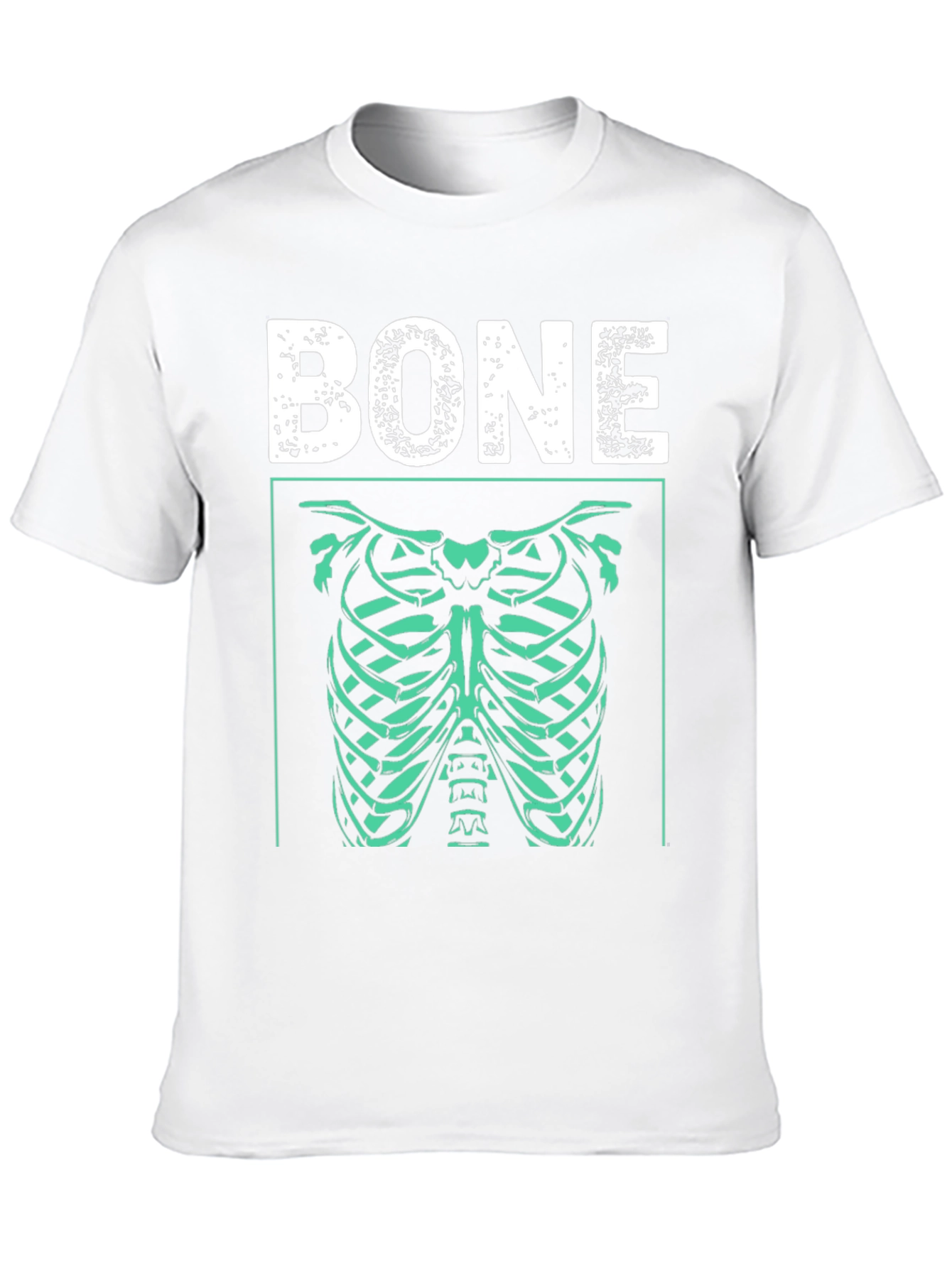 Bone Rib Cage Graphic T-Shirt - Halloween Costume