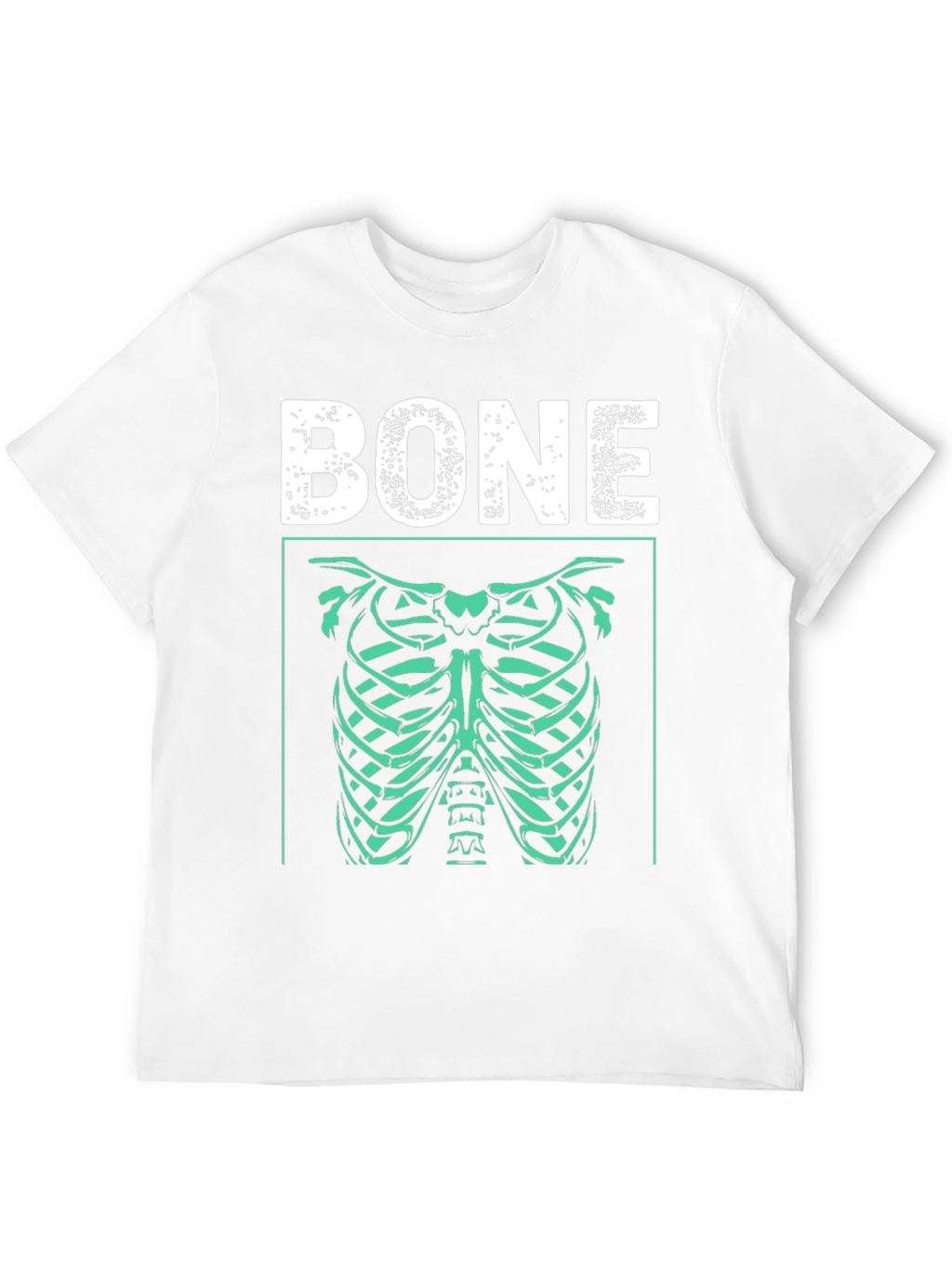 Bone Rib Cage Graphic T-Shirt - Halloween Costume