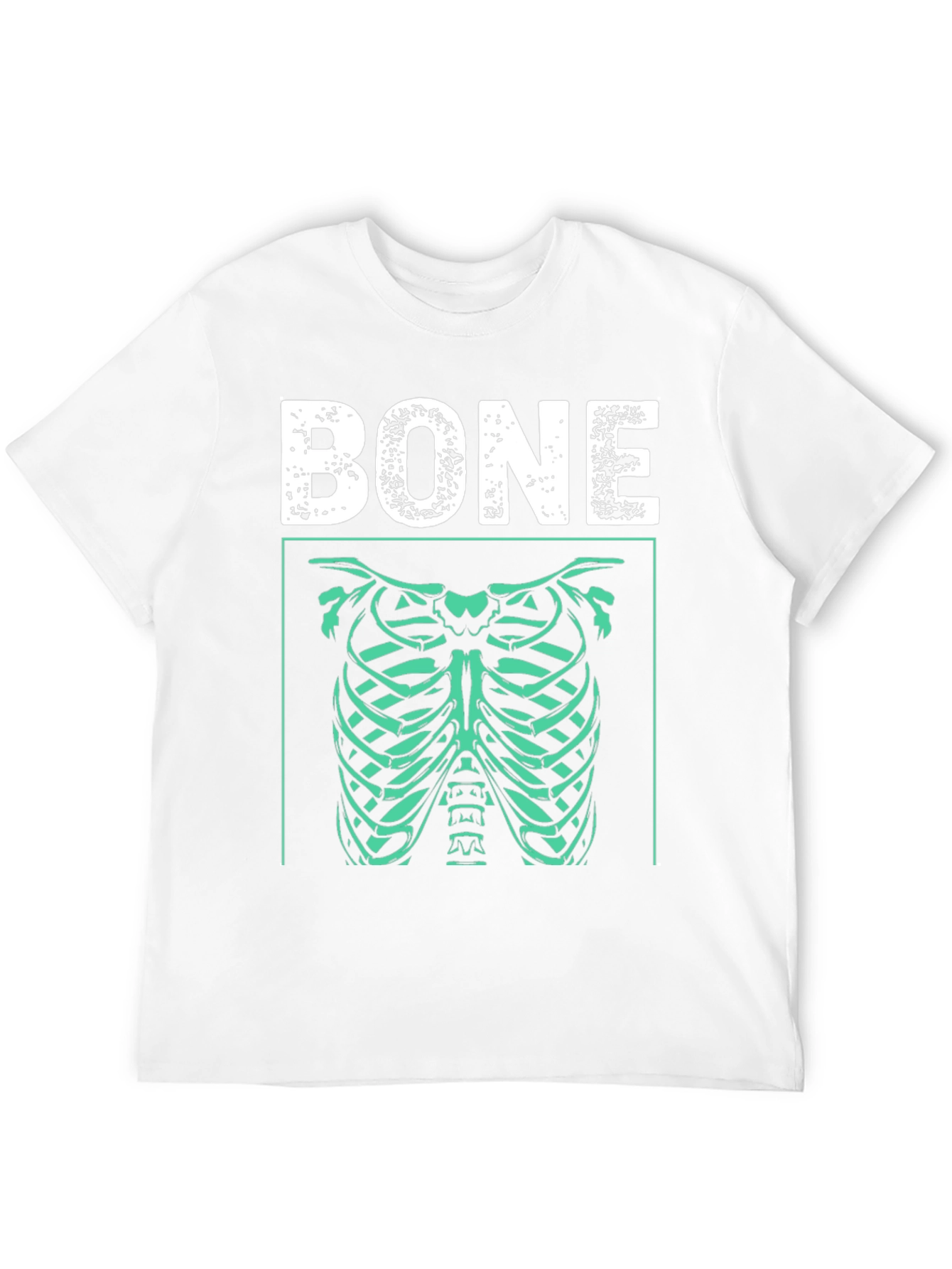 Bone Rib Cage Graphic T-Shirt - Halloween Costume