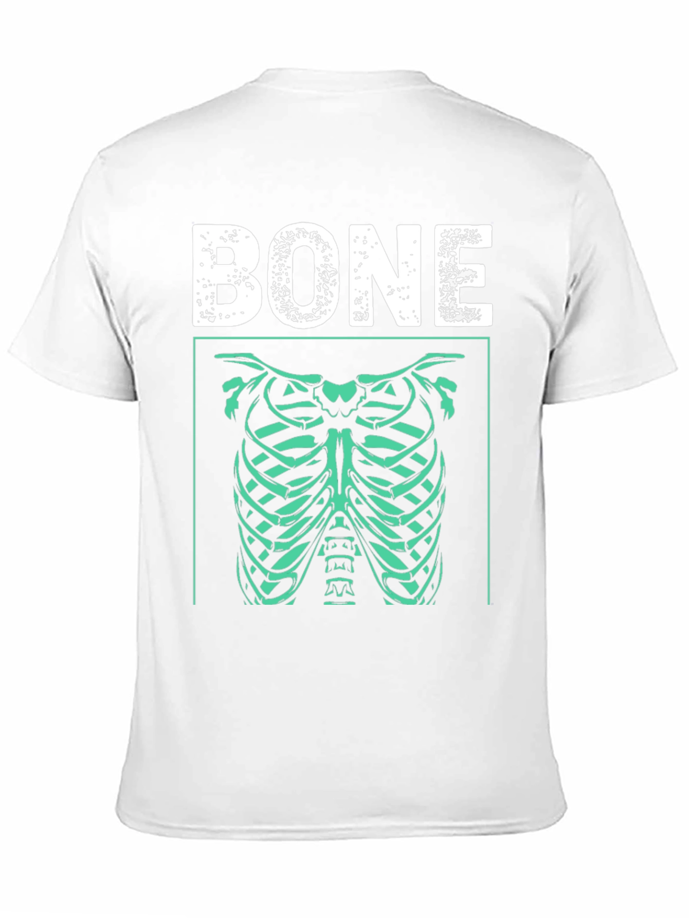 Bone Rib Cage Graphic T-Shirt - Halloween Costume