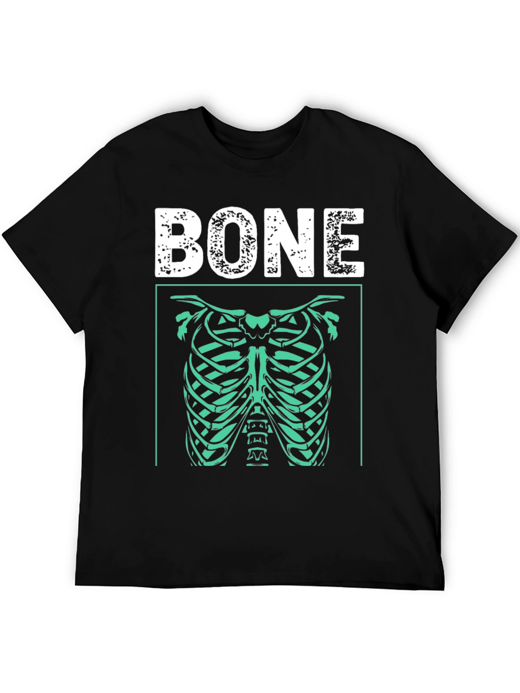 Bone Rib Cage Graphic T-Shirt - Halloween Costume