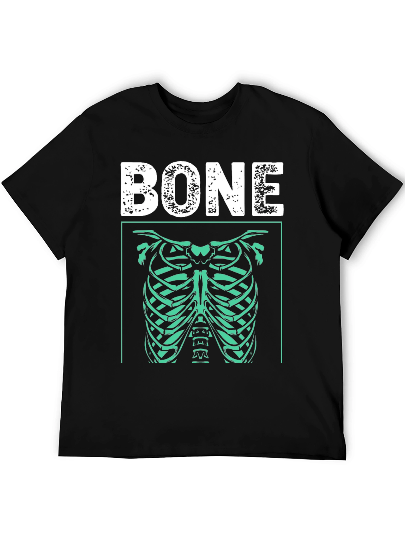 Bone Rib Cage Graphic T-Shirt - Halloween Costume
