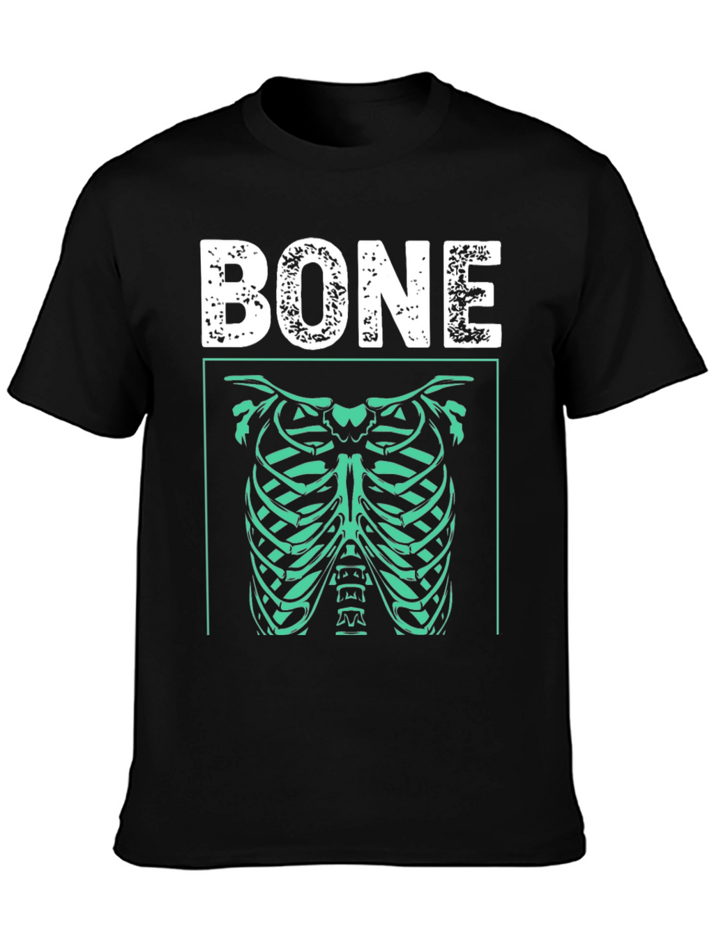 Bone Rib Cage Graphic T-Shirt - Halloween Costume