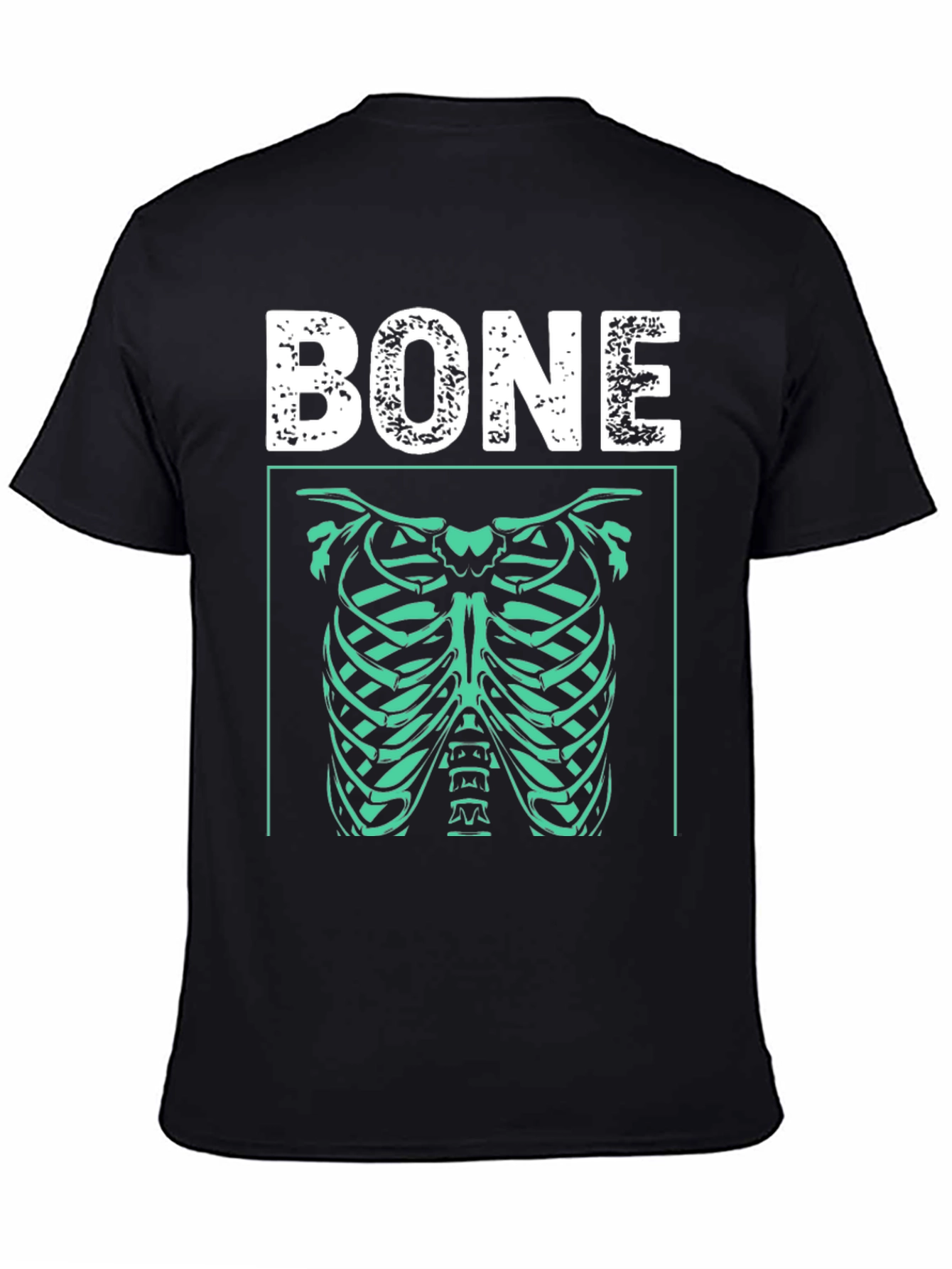 Bone Rib Cage Graphic T-Shirt - Halloween Costume