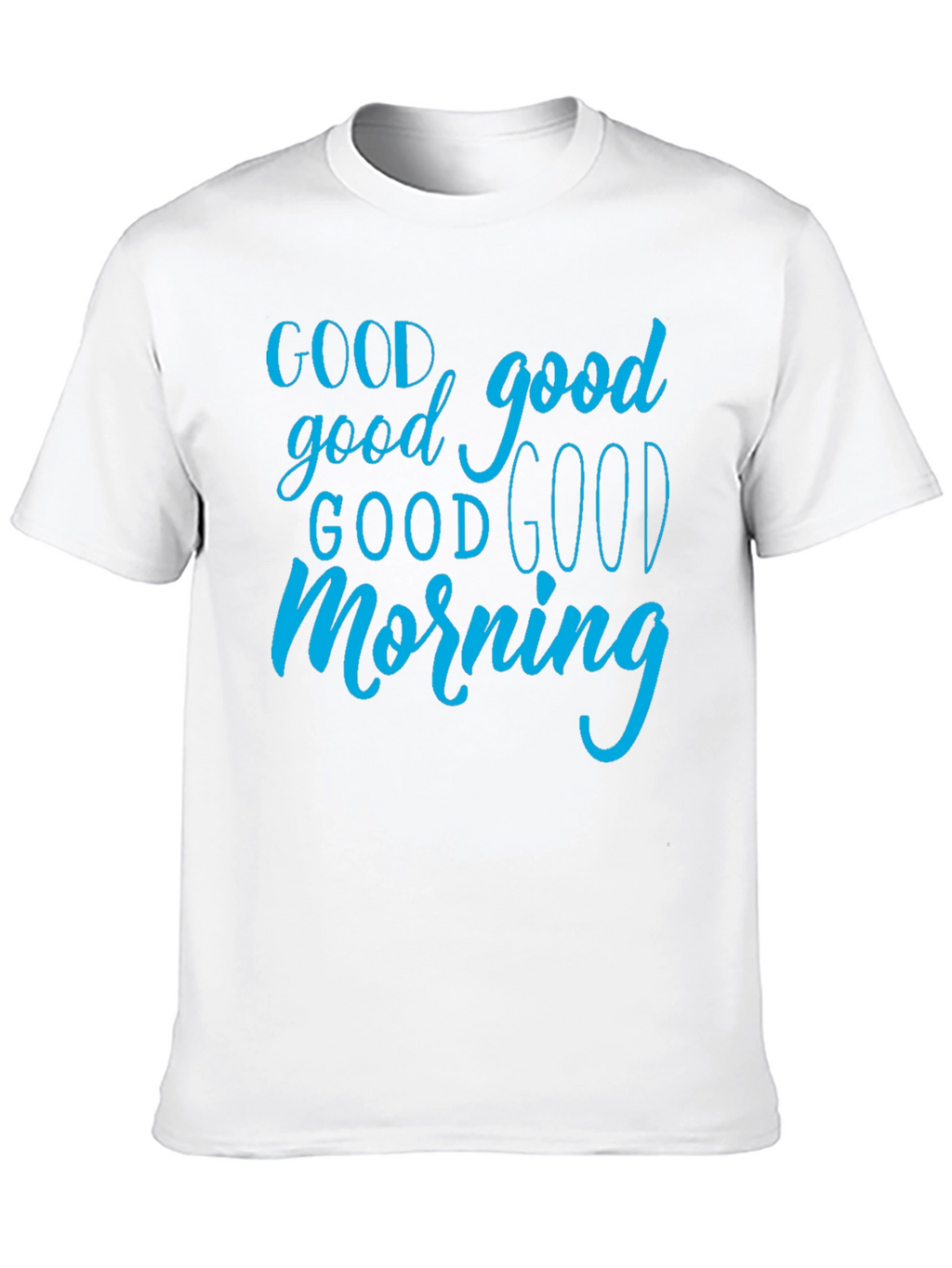 Good Morning Graphic Tee - Black Cotton T-Shirt