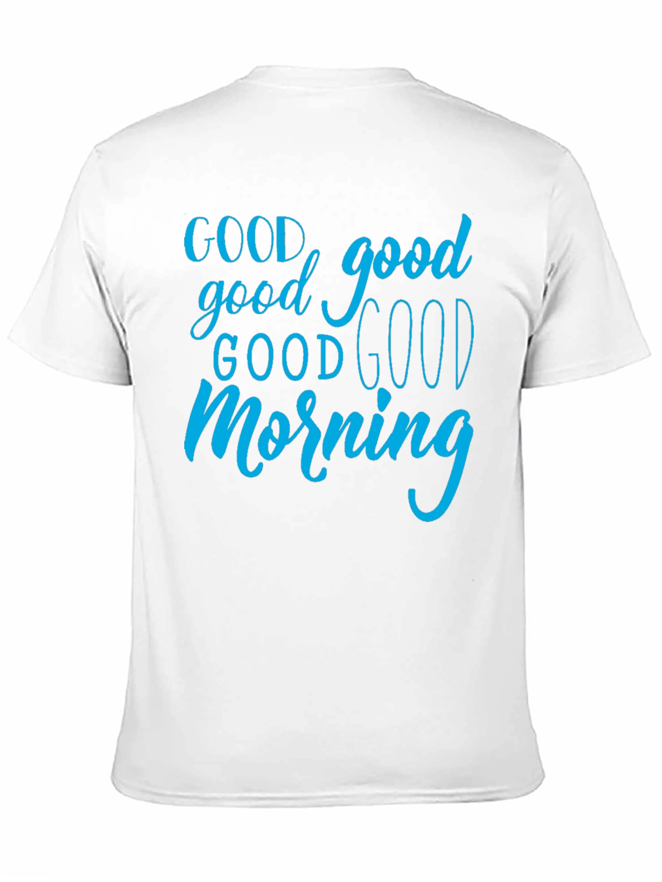 Good Morning Graphic Tee - Black Cotton T-Shirt