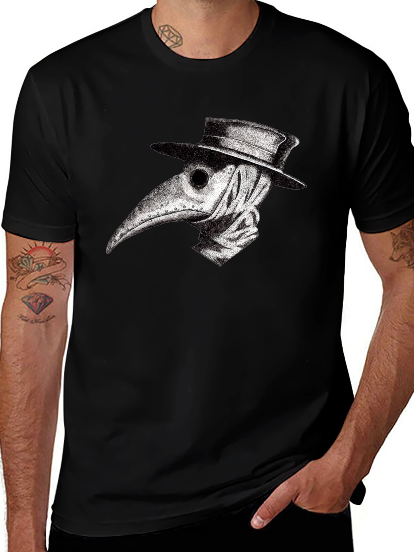 Plague Doctor T-Shirt - Unique Graphic Tee