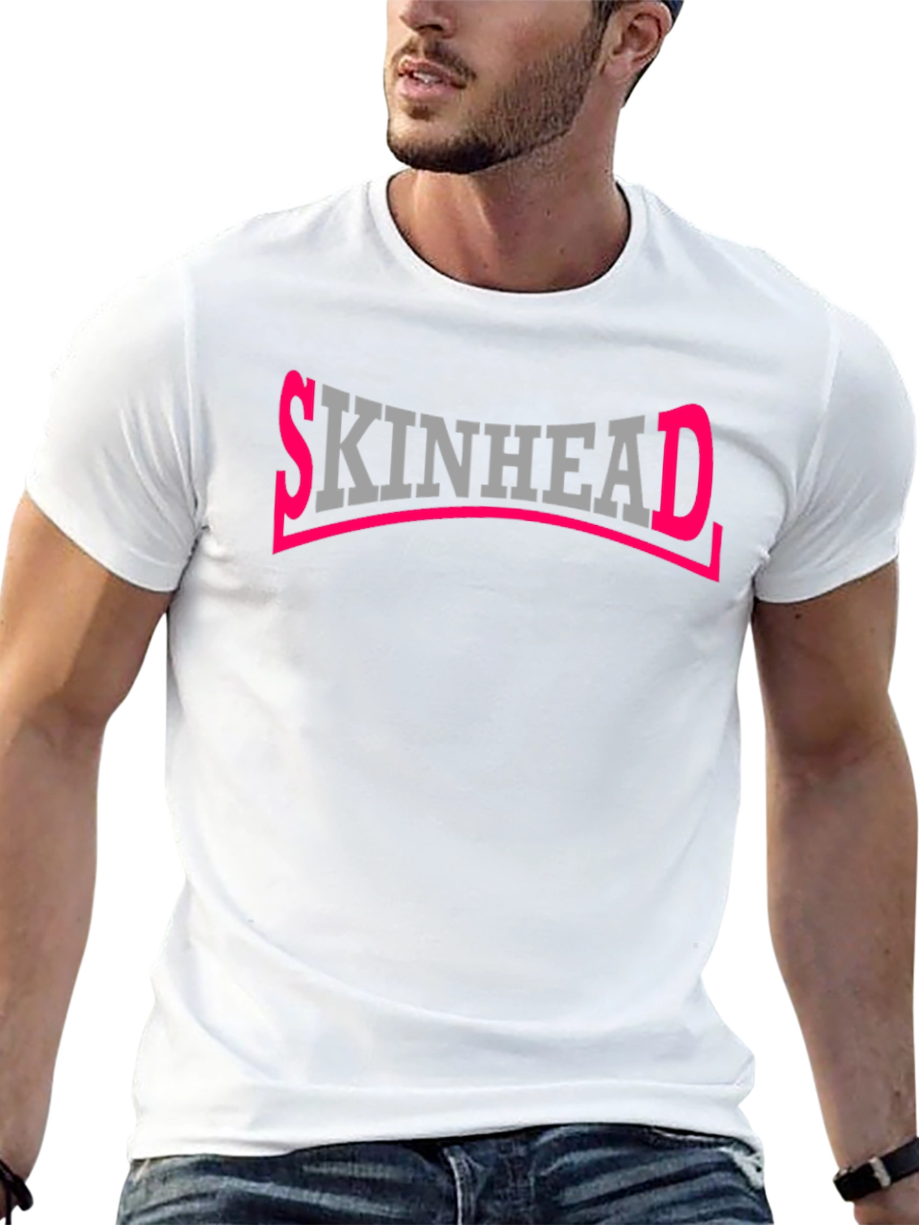 Skinhead T-Shirt - Bold Graphic Print Tee