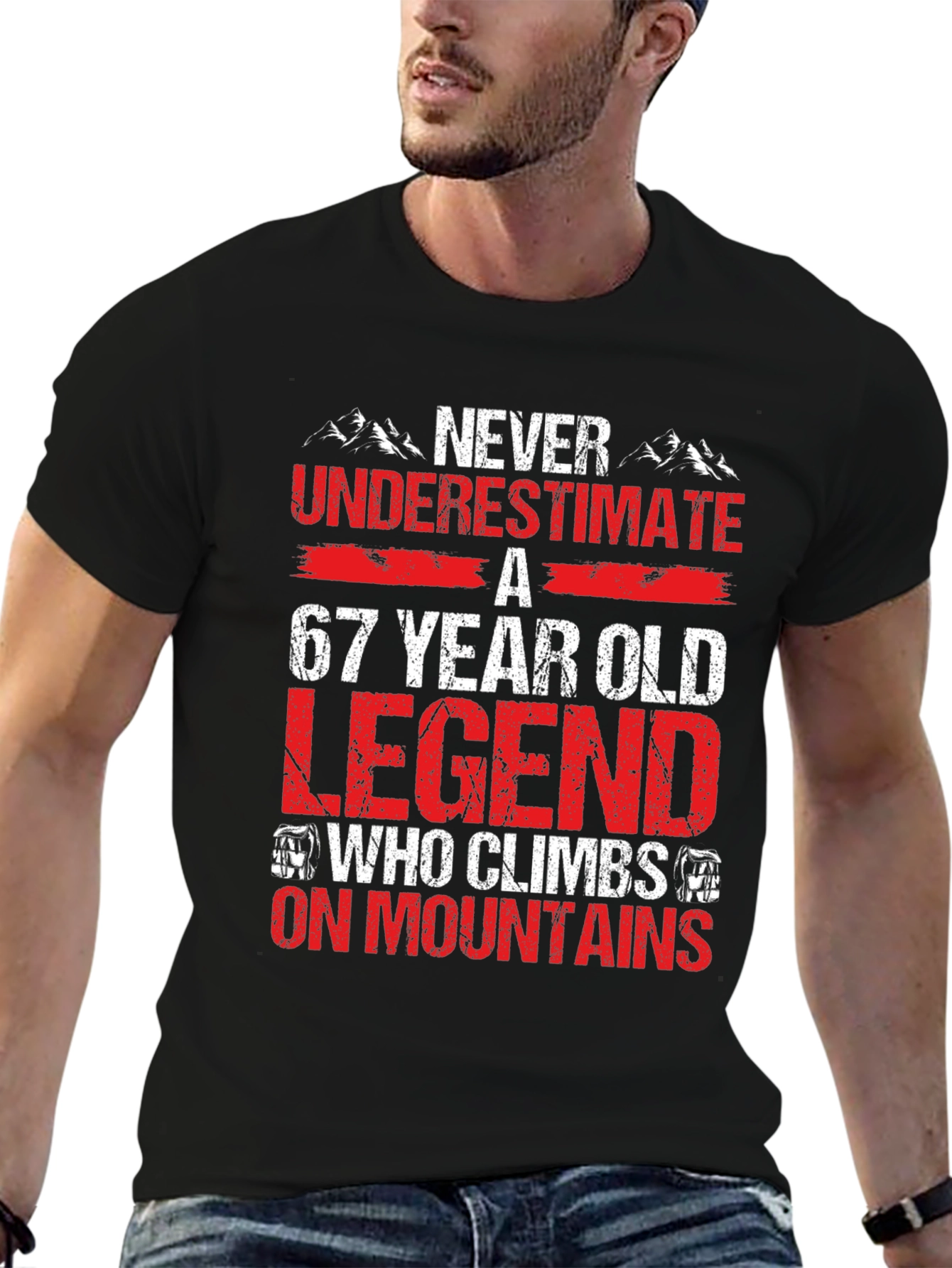 67 Year Old Legend Mountain Climber T-Shirt