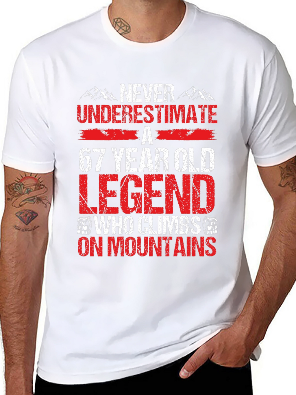 67 Year Old Legend Mountain Climber T-Shirt