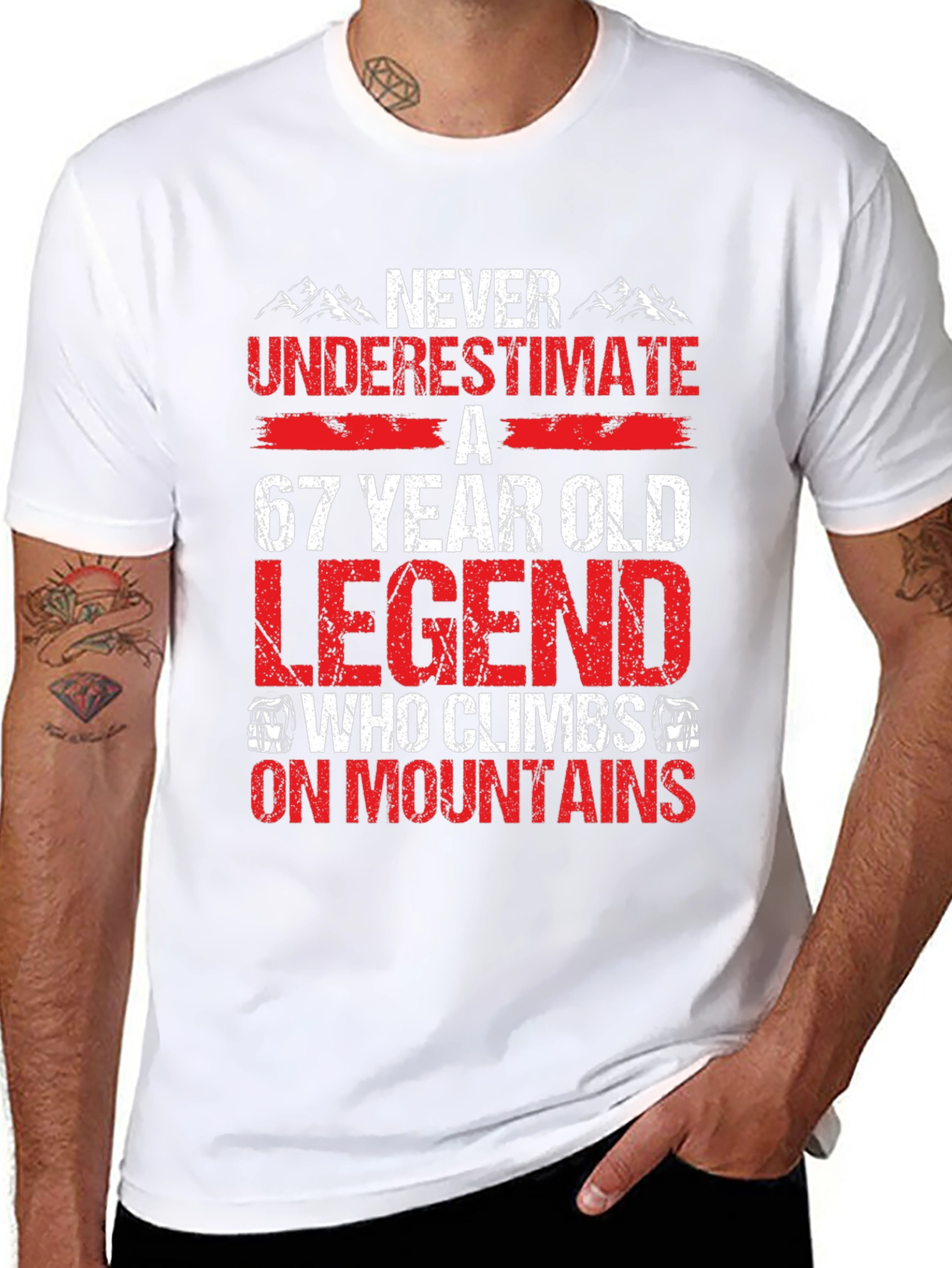 67 Year Old Legend Mountain Climber T-Shirt