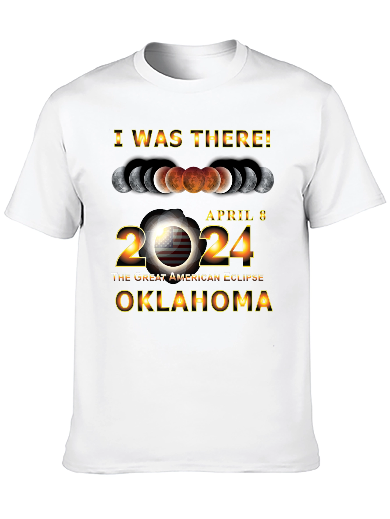 Oklahoma Eclipse April 8 2024 T-Shirt