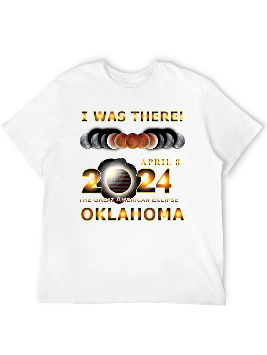 Oklahoma Eclipse April 8 2024 T-Shirt